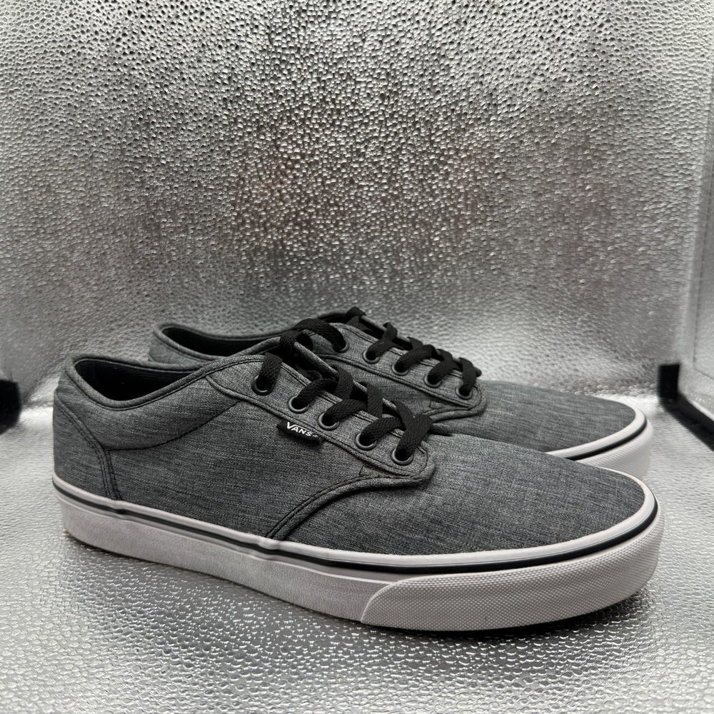 Size 11 Vans Of The Wall Shoes Charcoal Gray Low Top Mens Sneaker Shoes 500714